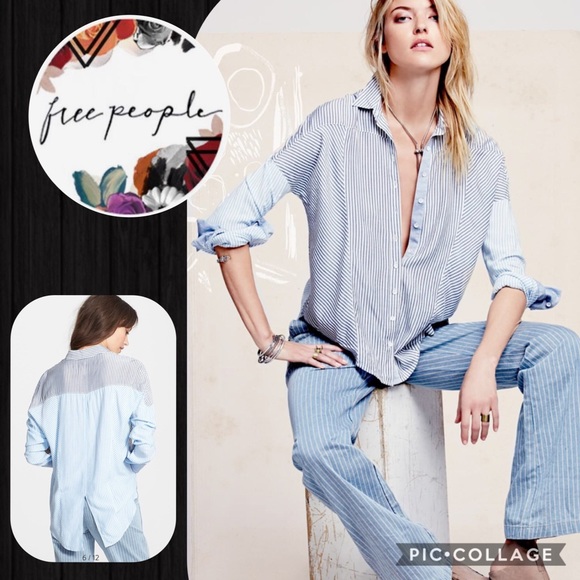 Free People Tops - {FREE PEOPLE} button up blouse.